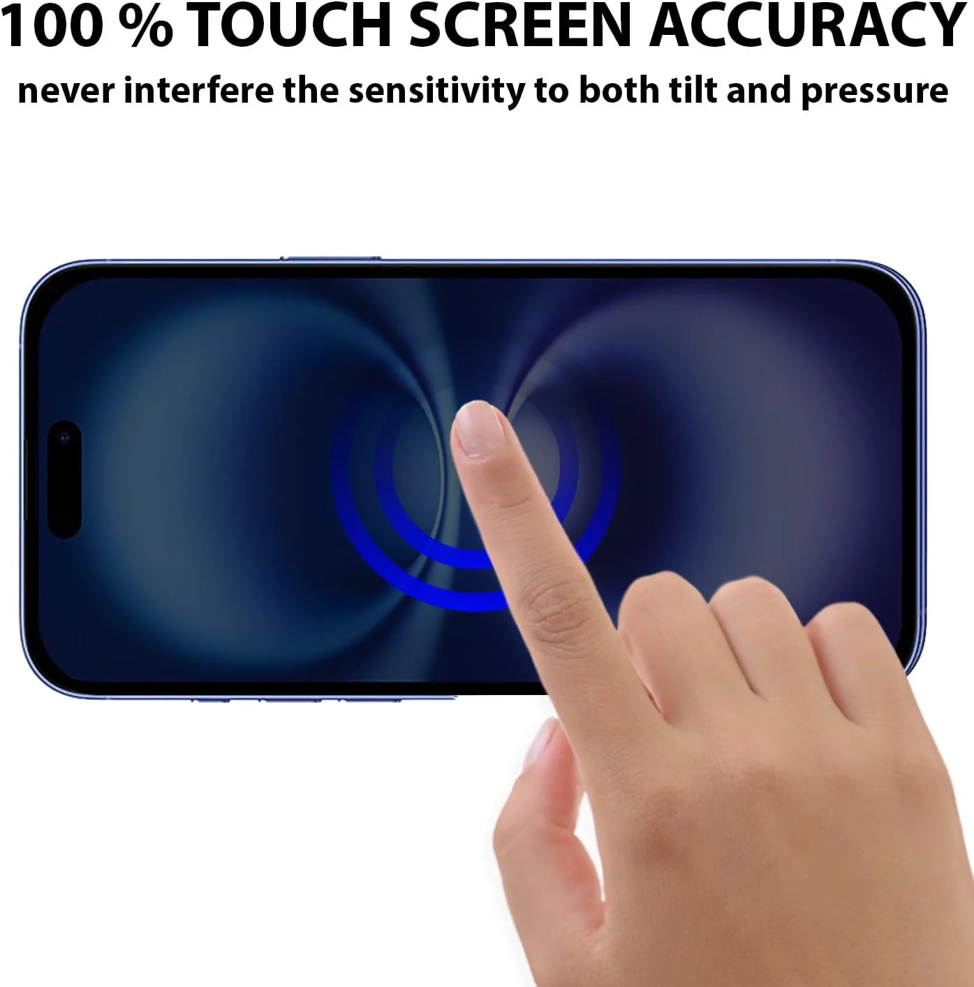 PROTECT  iPhone 16 Privacy Screen Protector,  9D Tempered Glass, Anti Scratch, Matte , Black, PIP16 - Image 6