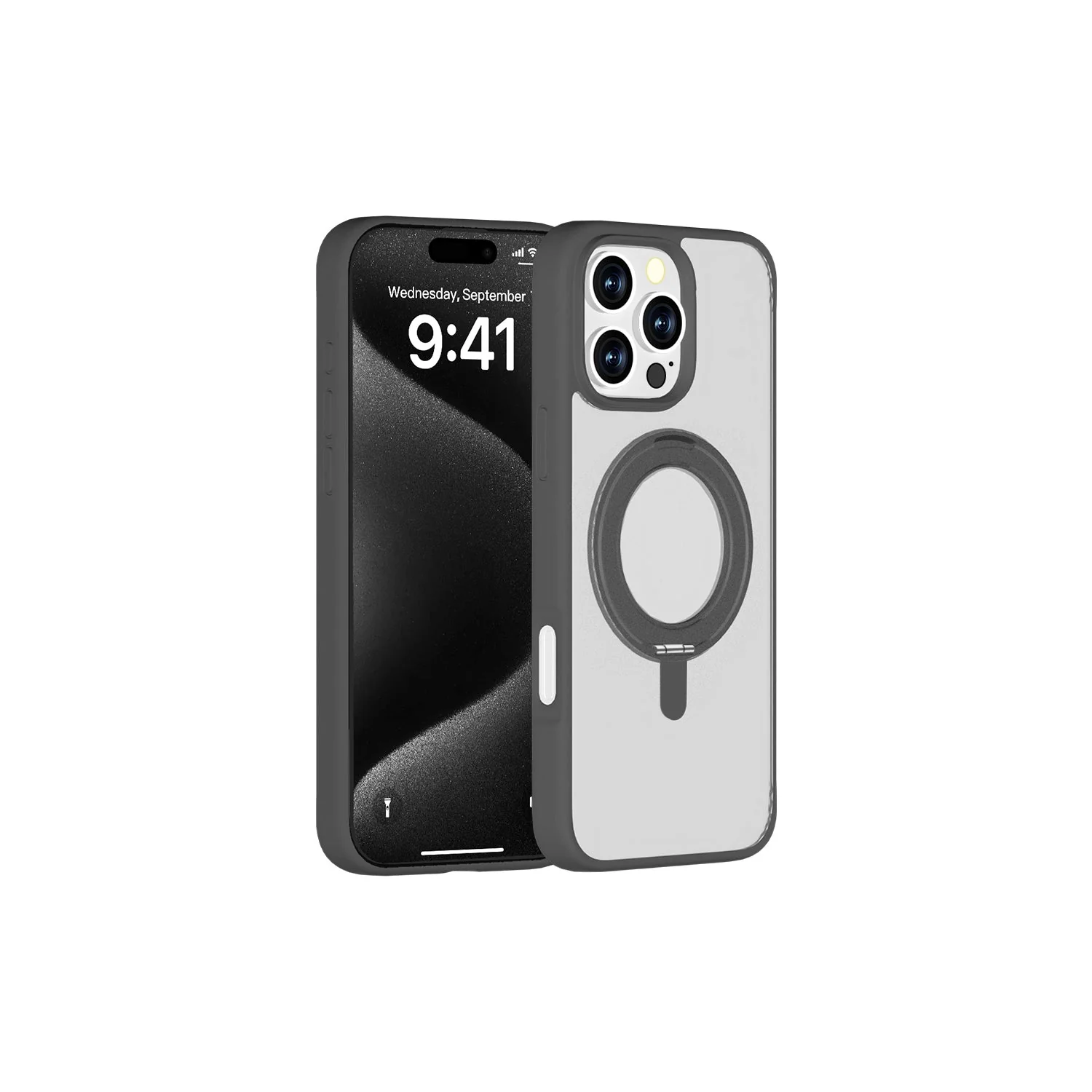 PROTECT iPhone 16 Pro Fume Phone Case, Magsafe, Black, FMSIP16PBLK - Image 3
