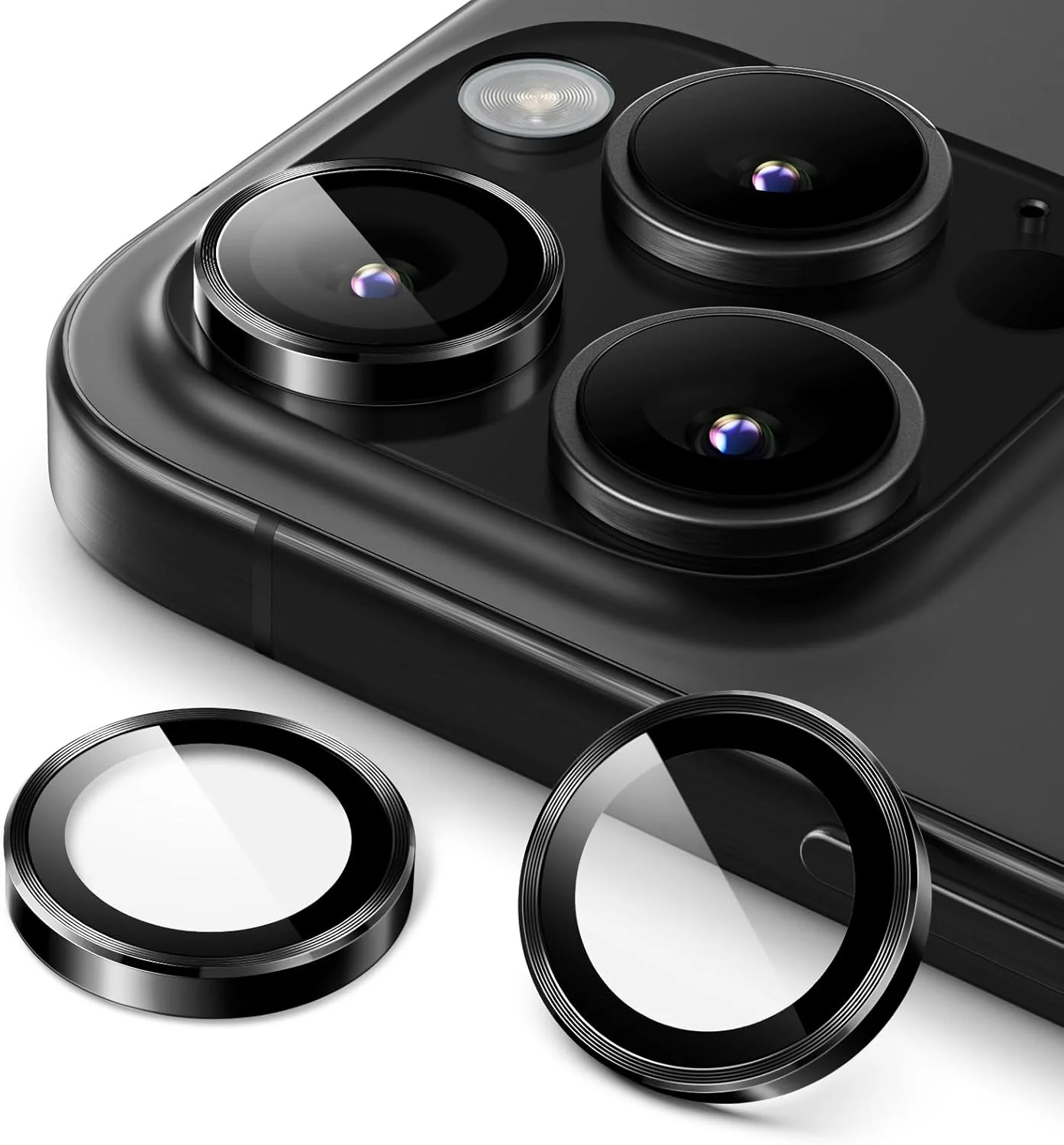 PROTECT iPhone 16 Pro Xzoom Lens Protector, Sapphire Glass, Alloy Material, Ultra Clear, Premium Finish, Black, XIP16PBLK