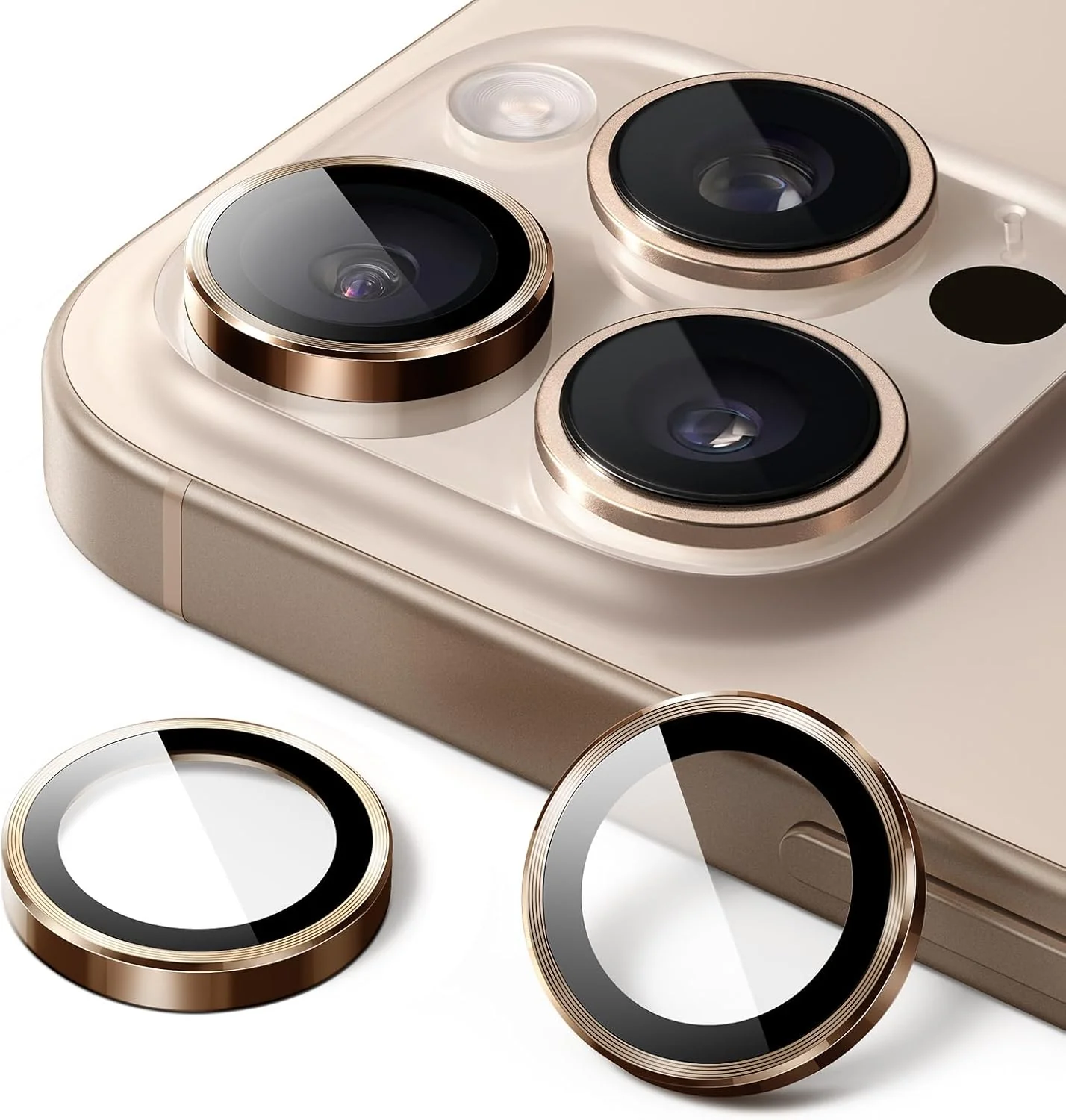 PROTECT iPhone 16 Pro Xzoom Lens Protector, Sapphire Glass, Alloy Material, Ultra Clear, Premium Finish, Brown, XIP16PBRN