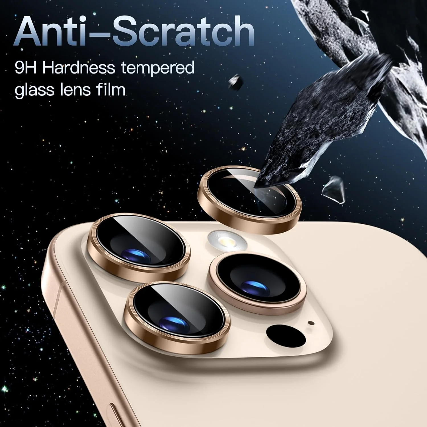 PROTECT iPhone 16 Pro Xzoom Lens Protector, Sapphire Glass, Alloy Material, Ultra Clear, Premium Finish, Brown, XIP16PBRN - Image 4
