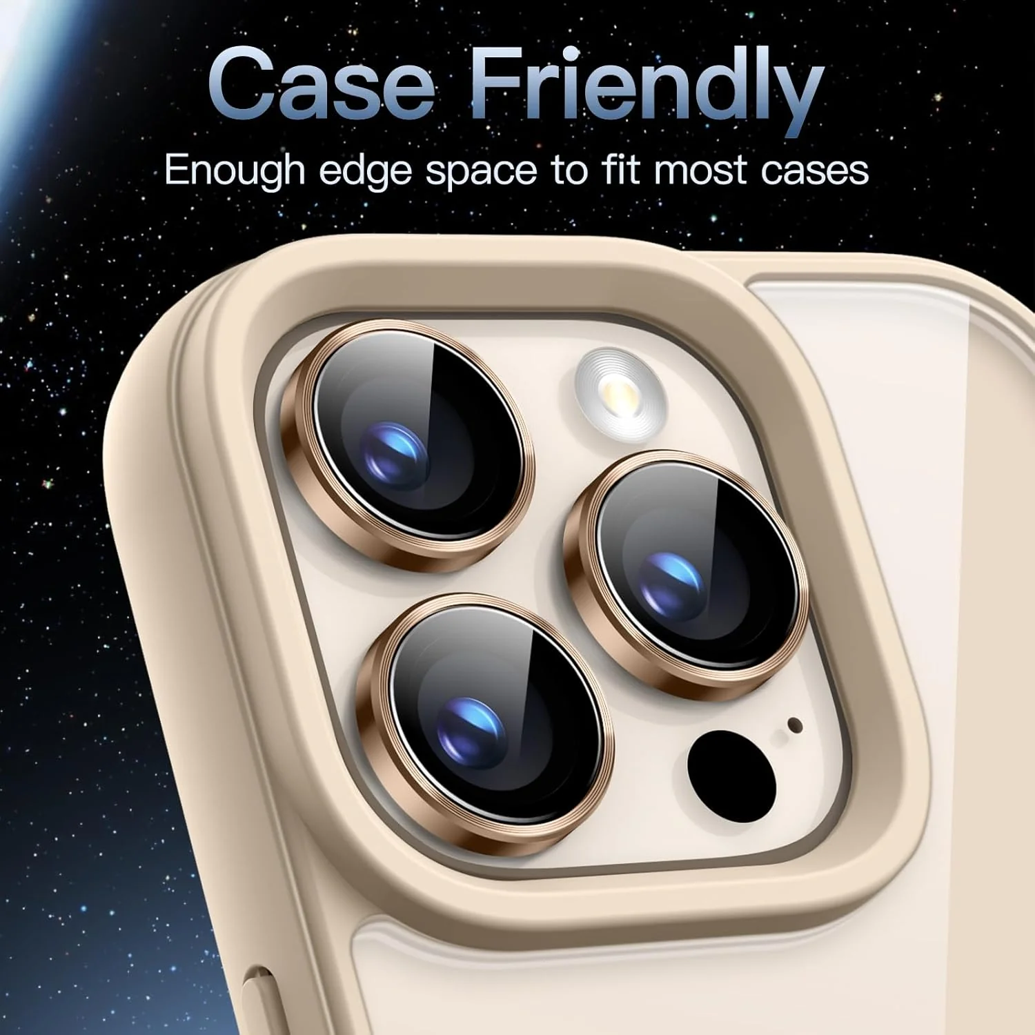 PROTECT iPhone 16 Pro Xzoom Lens Protector, Sapphire Glass, Alloy Material, Ultra Clear, Premium Finish, Brown, XIP16PBRN - Image 6