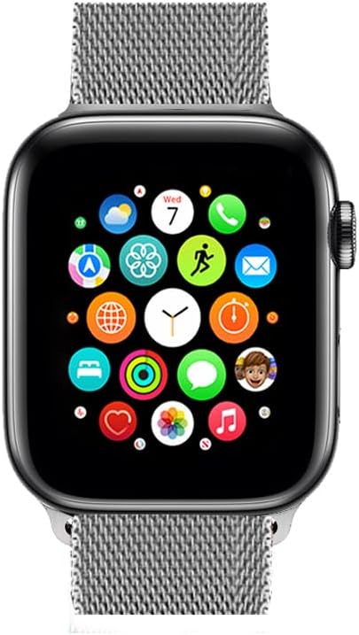 PROTECT  Milanese Band Watch Strap, For Apple Watch, 42/44/45mm, Silver, MWS42S - Image 2