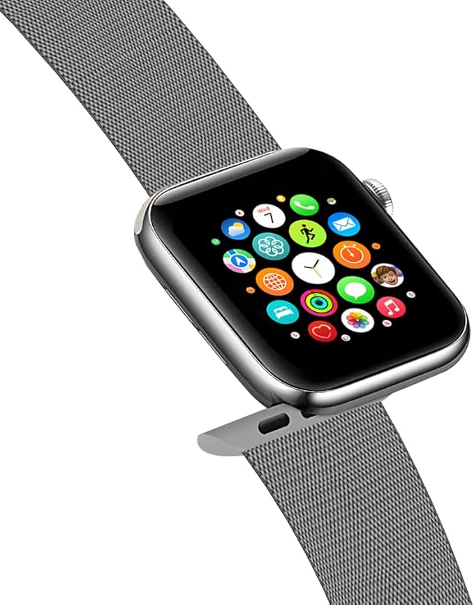 PROTECT  Milanese Band Watch Strap, For Apple Watch, 42/44/45mm, Silver, MWS42S - Image 4