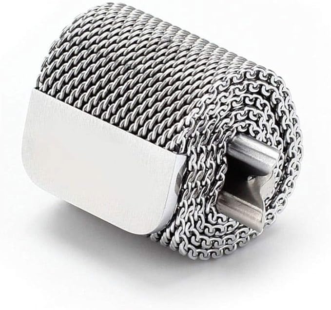 PROTECT  Milanese Band Watch Strap, For Apple Watch, 42/44/45mm, Silver, MWS42S - Image 5