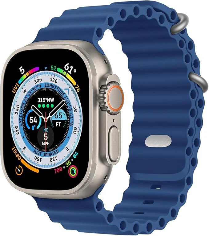 PROTECT Ocean Band Watch Strap, For Apple Watch, 38/40/41mm, Blue, OWS41BLU