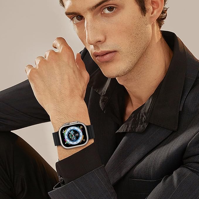 PROTECT Ocean Band Watch Strap, For Apple Watch, 38/40/41mm, Blue, OWS41BLU - Image 3