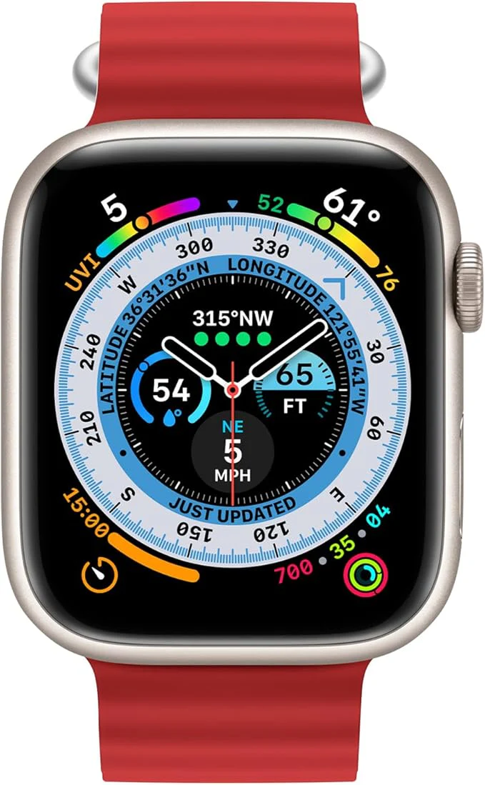 PROTECT  Ocean Band Watch Strap, For Apple Watch, 38/40/41mm, Red, OWS41RED - Image 2