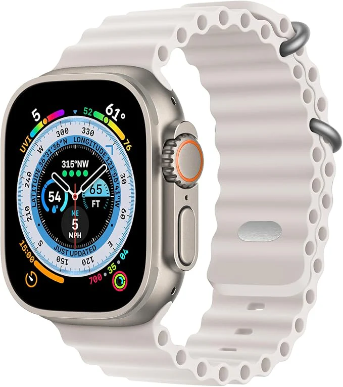 PROTECT  Ocean Band Watch Strap, For Apple Watch, 42/44/45/49mm, Gold, OWS49GLD