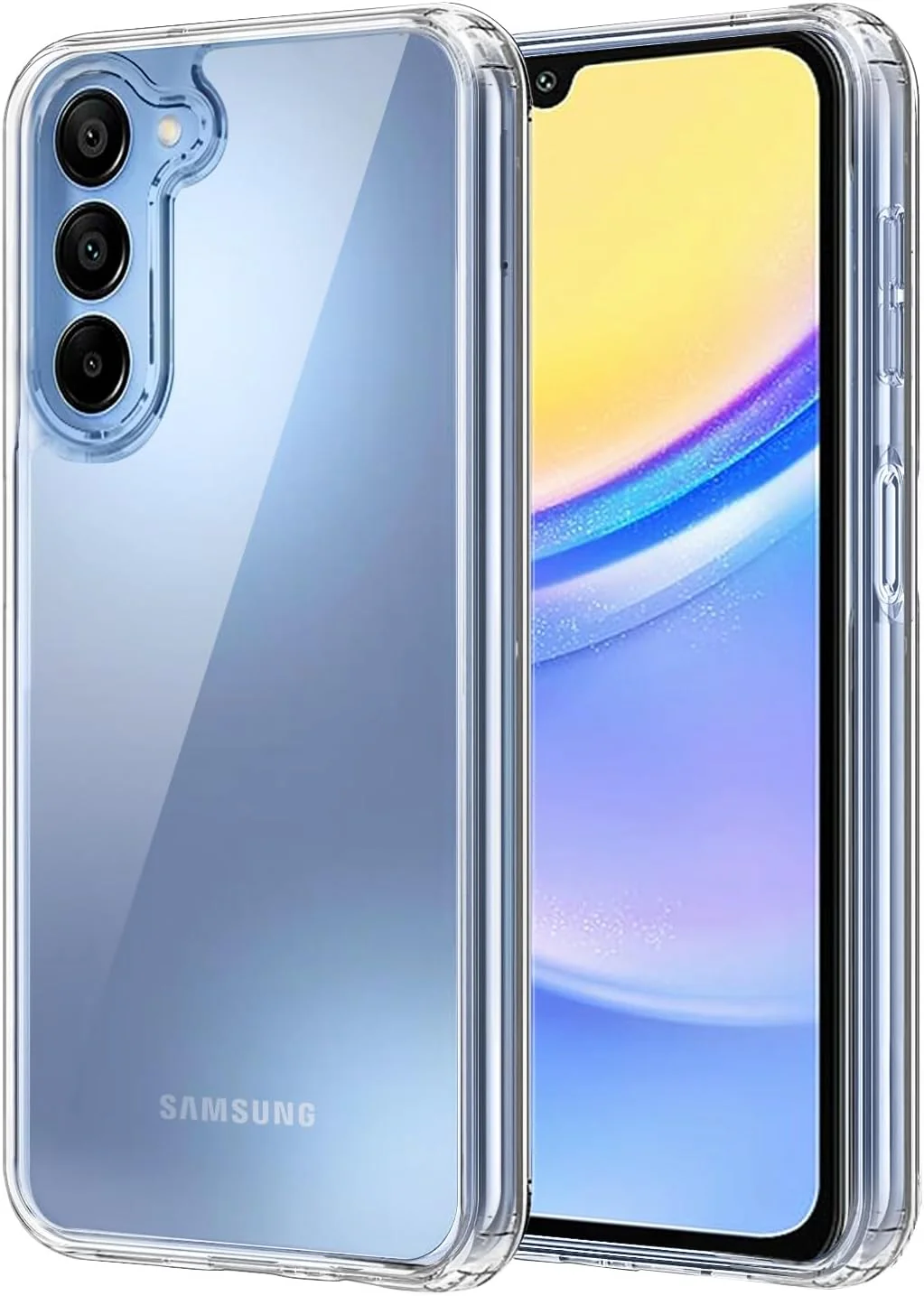 PROTECT Samsung A15 Lucid Phone Case, Anti Scratch, Bundle, Screen Protector included, Protective, Clear, LSAMA15