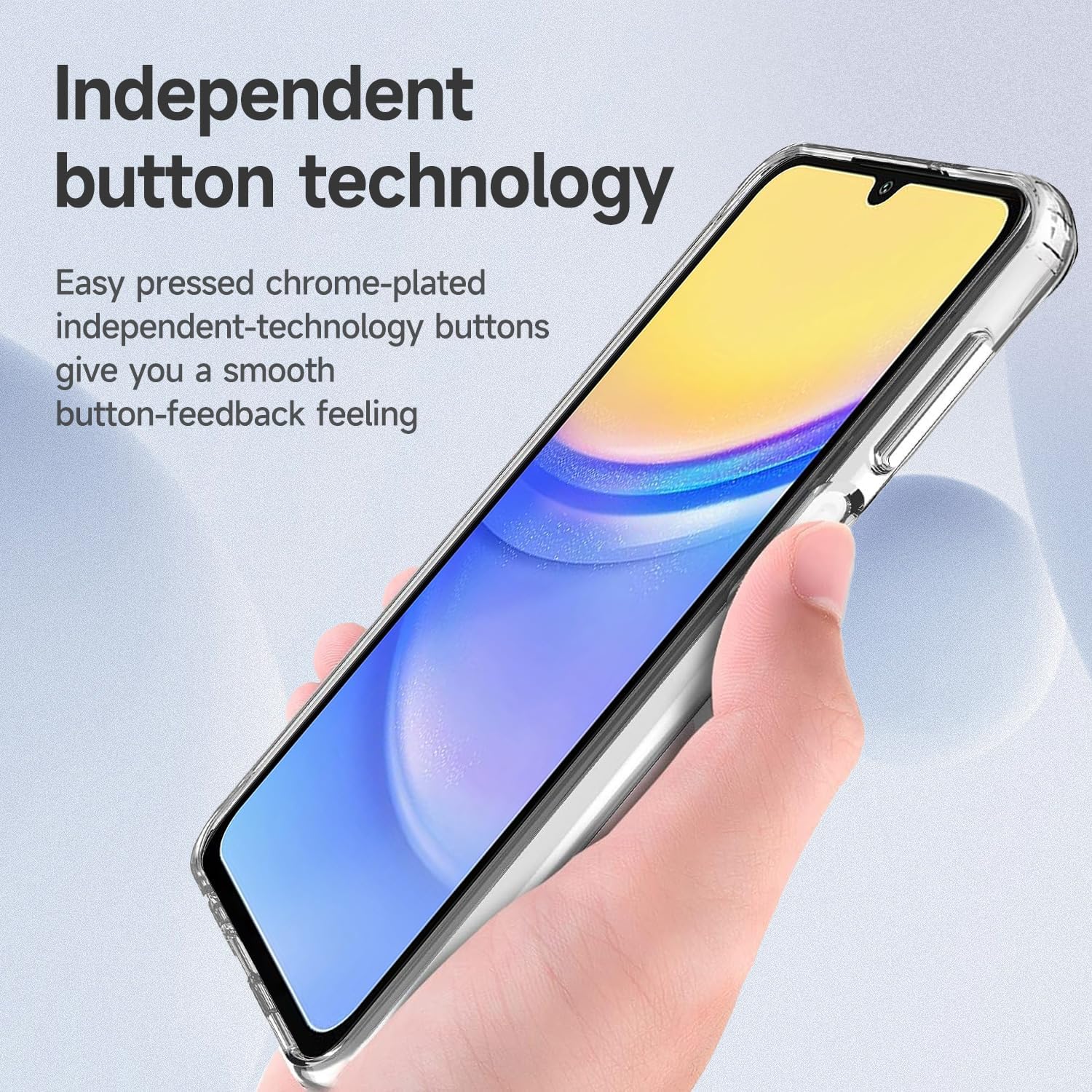 PROTECT Samsung A15 Lucid Phone Case, Anti Scratch, Bundle, Screen Protector included, Protective, Clear, LSAMA15 - Image 4