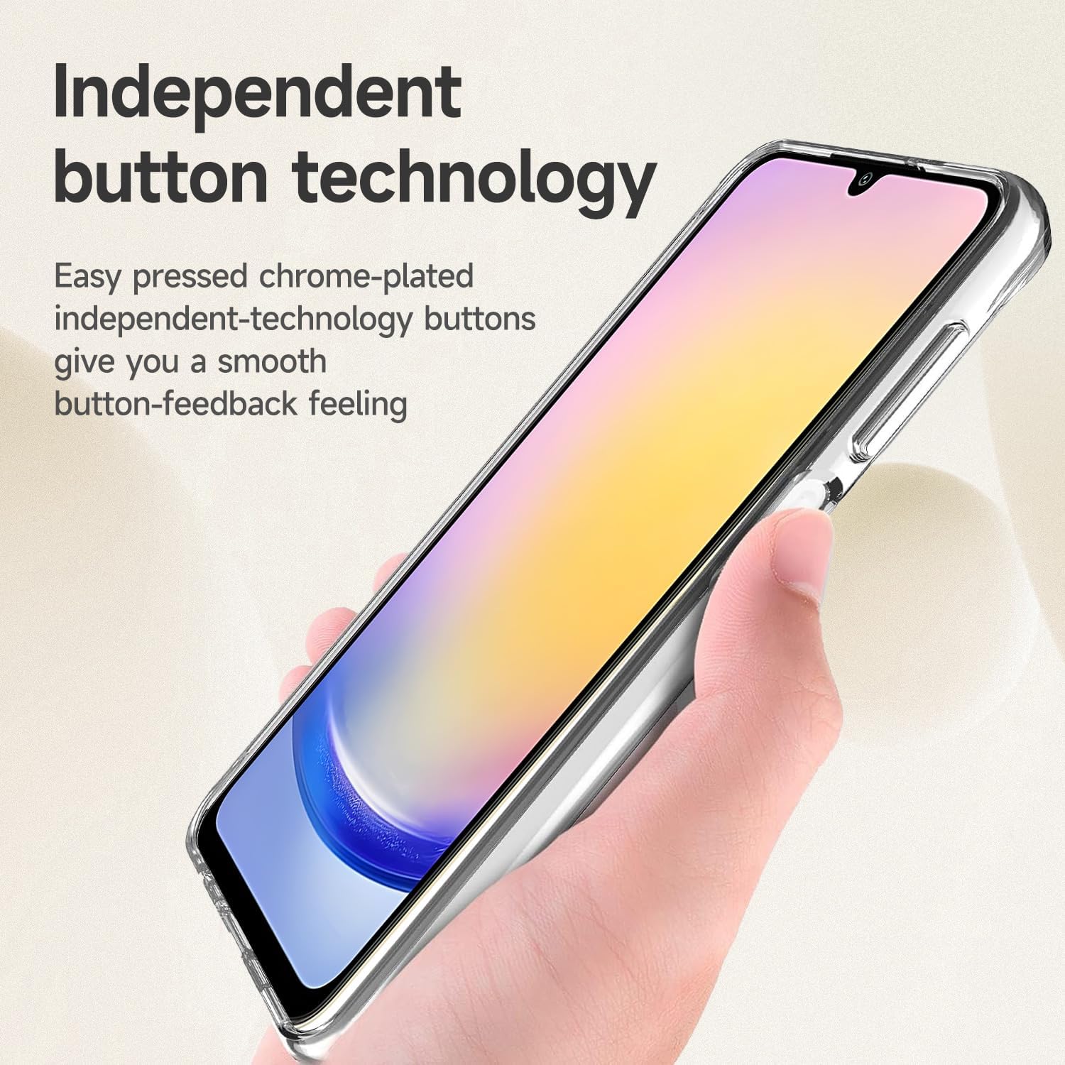 PROTECT  Samsung A26 Lucid Phone Case, Anti Scratch, Bundle, Screen Protector included, Protective, Clear, LSAMA26 - Image 6