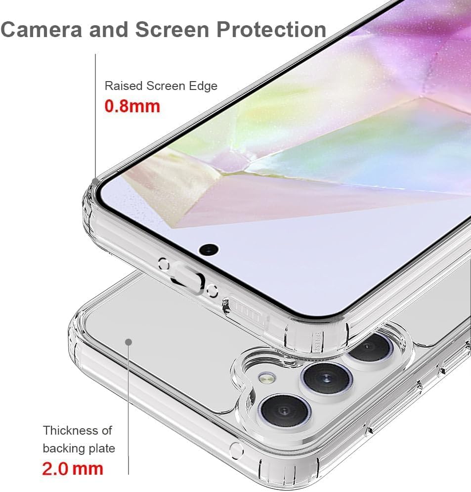 PROTECT Samsung A36 Lucid Phone Case, Anti Scratch, Bundle, Screen Protector included, Protective, Clear, LSAMA36 - Image 5