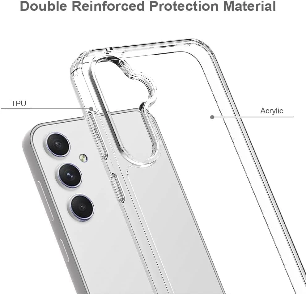 PROTECT  Samsung A56 Lucid Phone Case, Anti Scratch, Bundle, Screen Protector included, Protective, Clear, LSAMA56 - Image 3