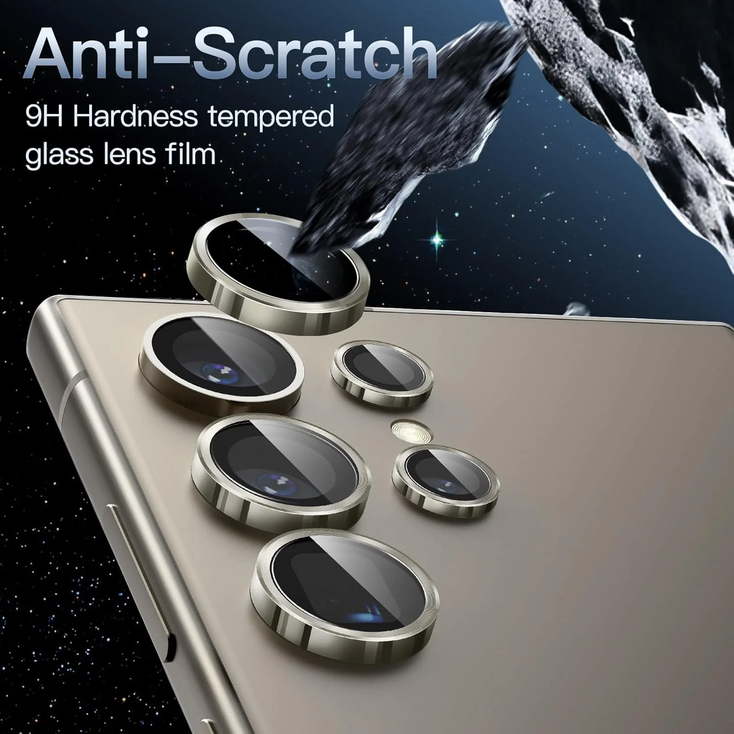 PROTECT Samsung S24 Ultra Xzoom Lens Protector, Sapphire Glass, Alloy Material, Ultra Clear, Premium Finish, Grey, XSMS24UGRY - Image 3
