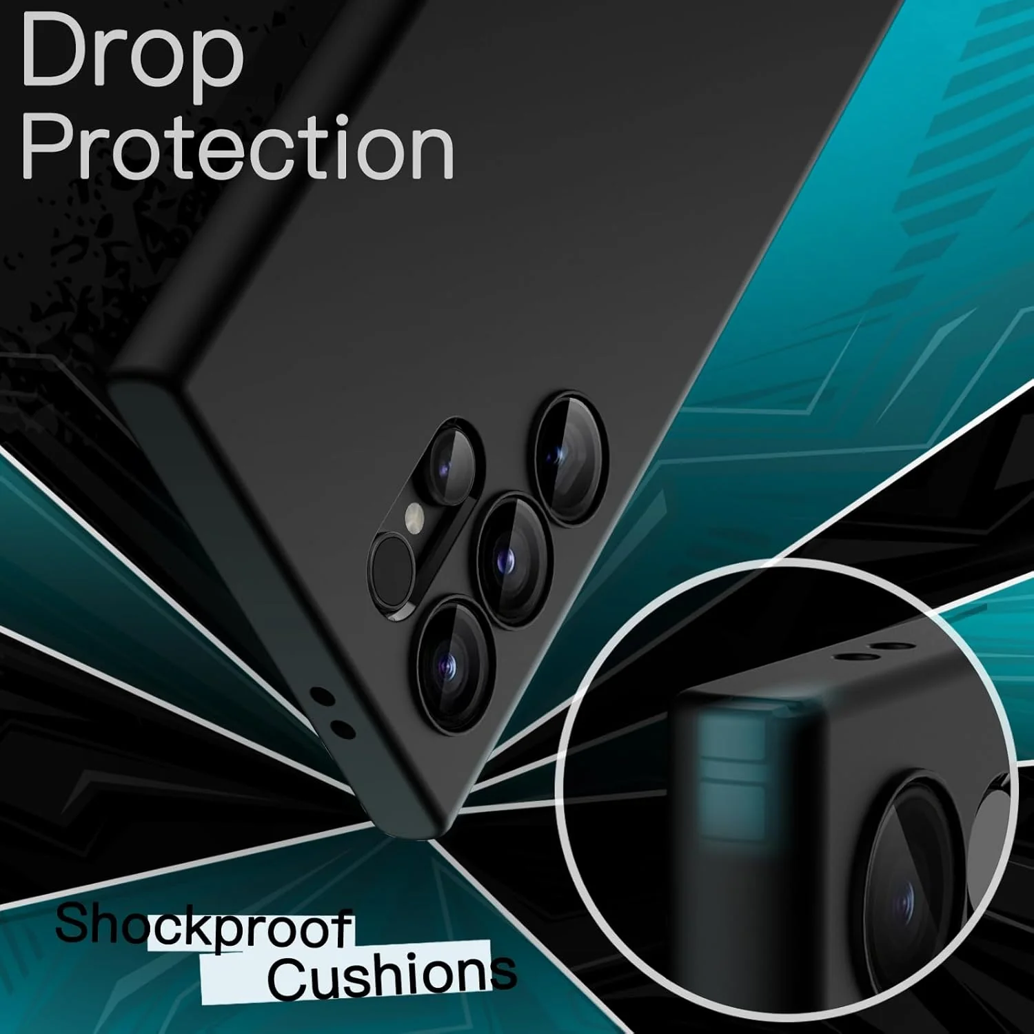 PROTECT  Samsung S25 Ultra Silicon Phone Case, Magnetic, Protective, Anti Scratch, Black, SMS25UBLK - Image 3