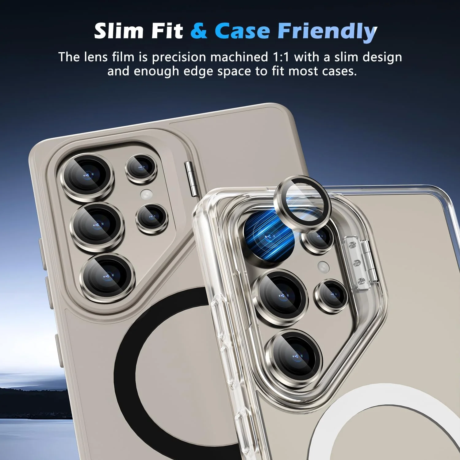 PROTECT Samsung S25 Ultra Xzoom Lens Protector, Sapphire Glass, Alloy Material, Ultra Clear, Premium Finish, Grey, XSMS25UGRY - Image 3