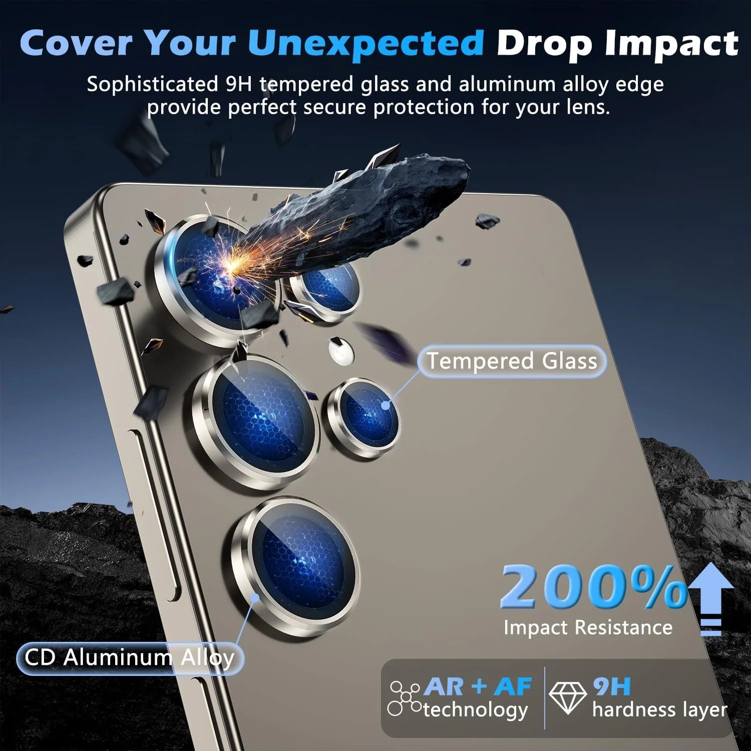 PROTECT Samsung S25 Ultra Xzoom Lens Protector, Sapphire Glass, Alloy Material, Ultra Clear, Premium Finish, Grey, XSMS25UGRY - Image 5