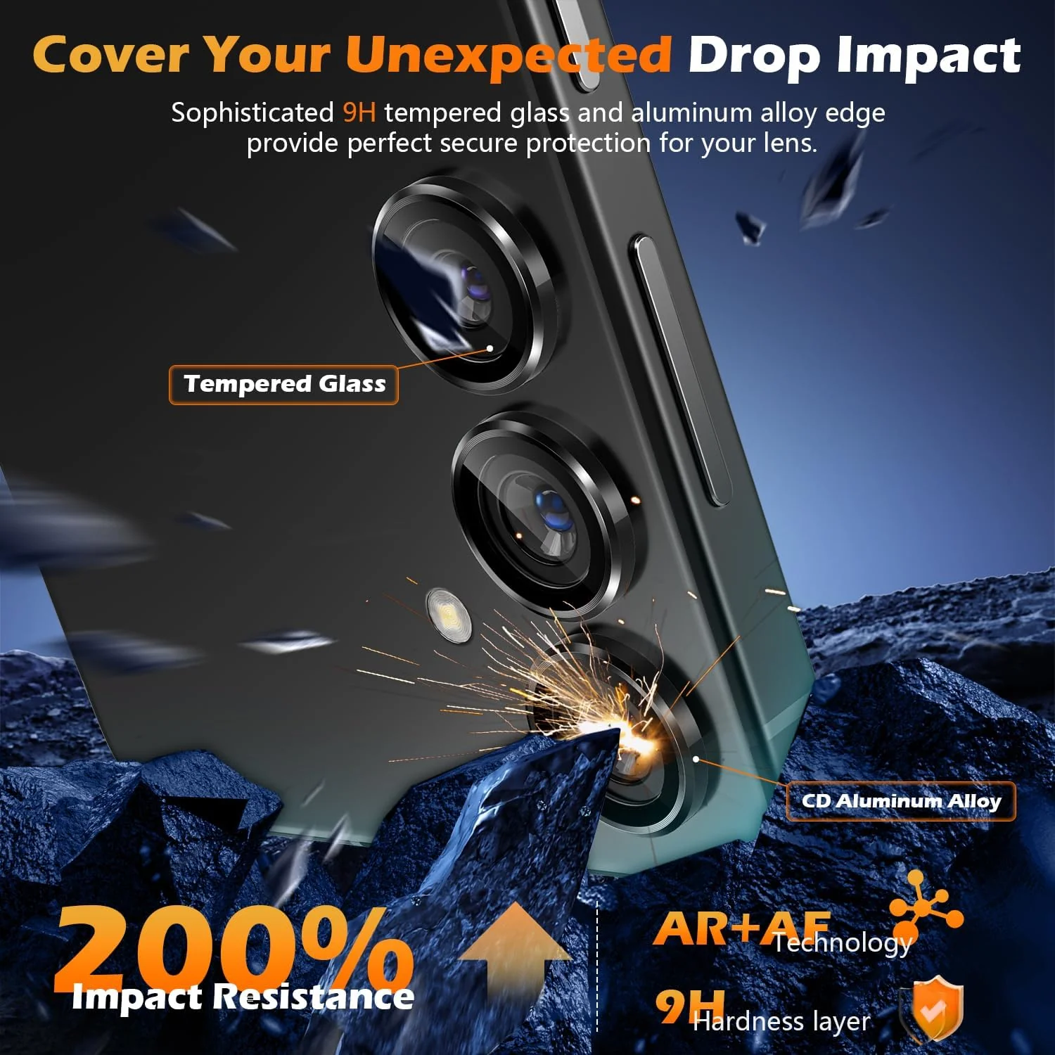 PROTECT  Samsung S25 Xzoom Lens Protector, Sapphire Glass, Alloy Material, Ultra Clear, Premium Finish, Black, XSMS25BLK - Image 2