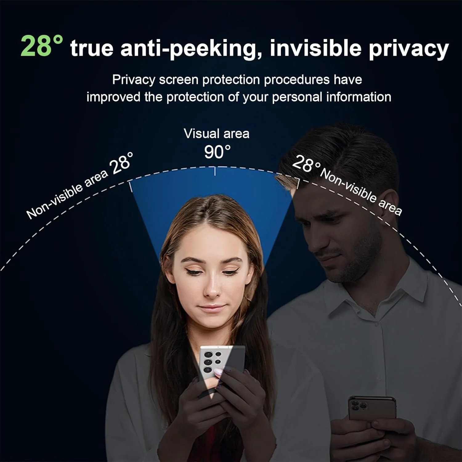 PROTECT  Samsung Z Flip 6 Privacy Screen Protector,  9D Tempered Glass, Anti Scratch, Matte , Black, PZFLP6 - Image 4