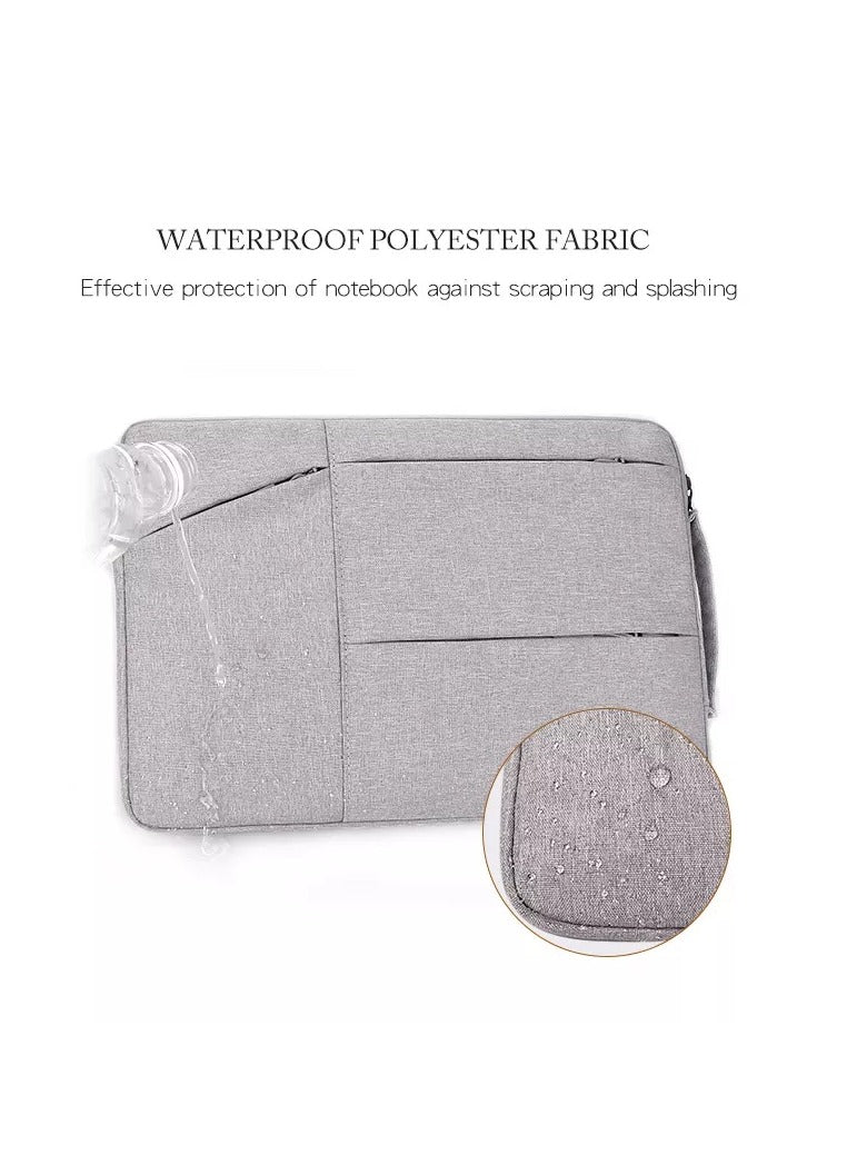 PROTECT  Slim Sleeve Laptop Bag, 13.3 inch, Oxford Material, Grey, SLT13.3BGRY - Image 3