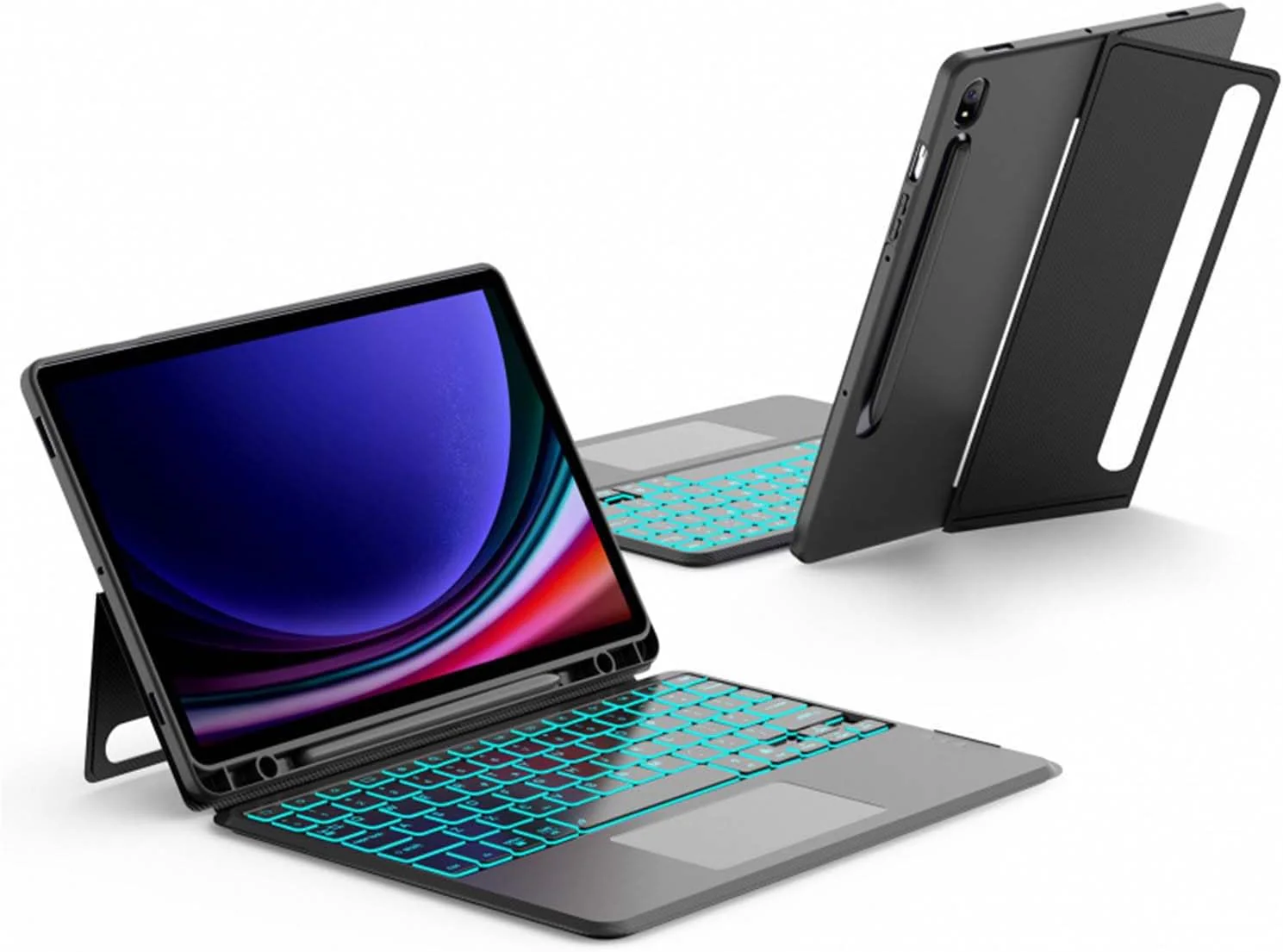 PROTECT  TAB S9 ULTRA Protective Tablet Keyboard, Bluetooth, With Trackpad, Backlit, Grey, HL118A-U