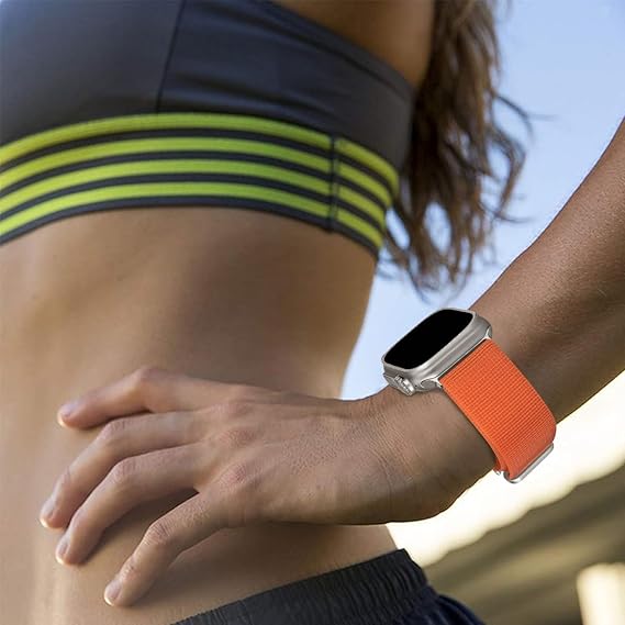 PROTECT  Ultra Band Watch Strap, For Apple Watch, 38/40/41mm, Premium fabric, Orange, UWS41O - Image 3