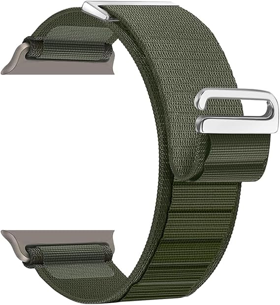 PROTECT Ultra Band Watch Strap, For Apple Watch, 44/45/49mm, Premium fabric, Green, UWS45G