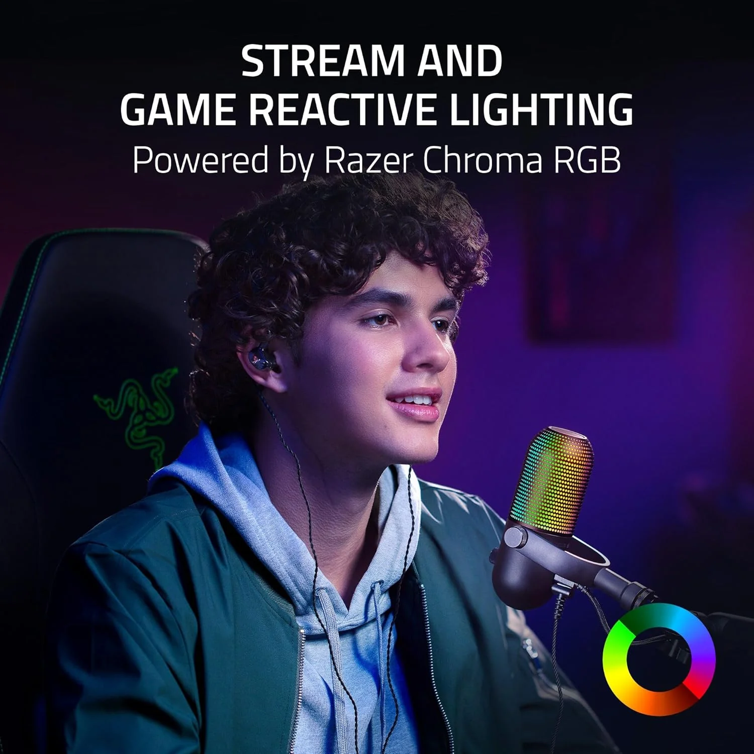 Razer Seiren V3 Chroma Microphone, RGB, USB, RZ19-05060100-R3M1 - Image 2
