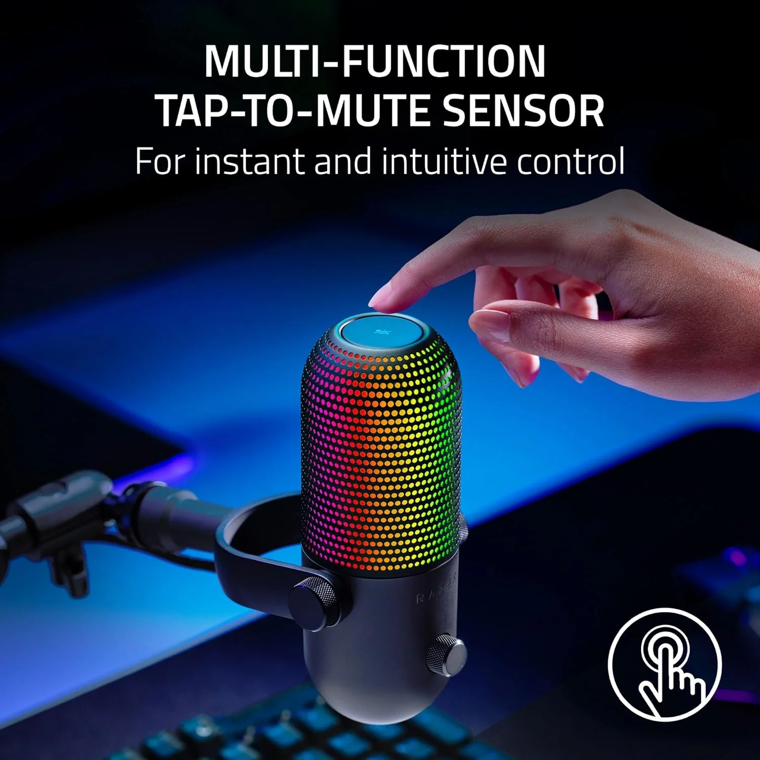 Razer Seiren V3 Chroma Microphone, RGB, USB, RZ19-05060100-R3M1 - Image 3