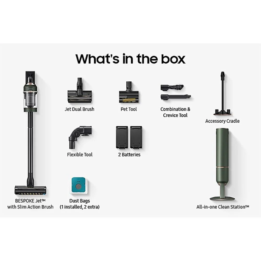 Samsung Bespoke Jet Stick Cordless Vacuum Cleaner Woody Green - Image 7