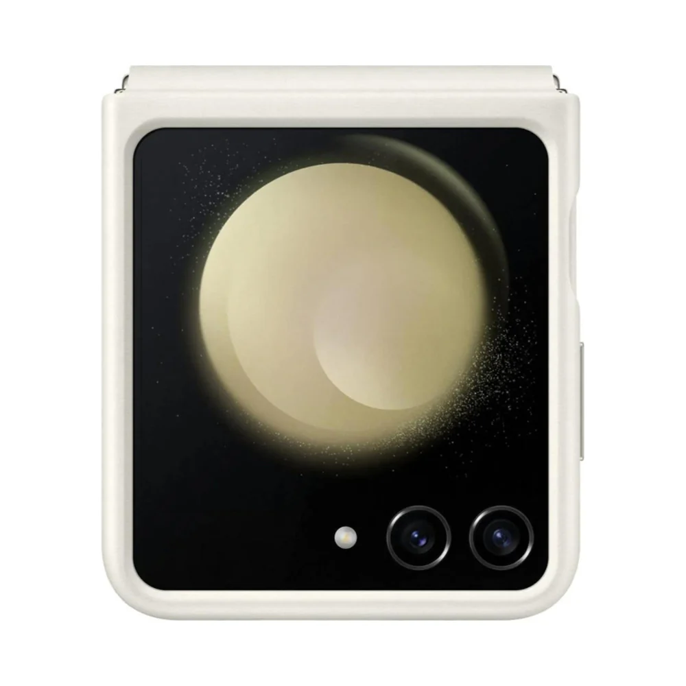 Samsung Flap Eco Leather Case for Galaxy Z Flip5 Case Cream - Image 6