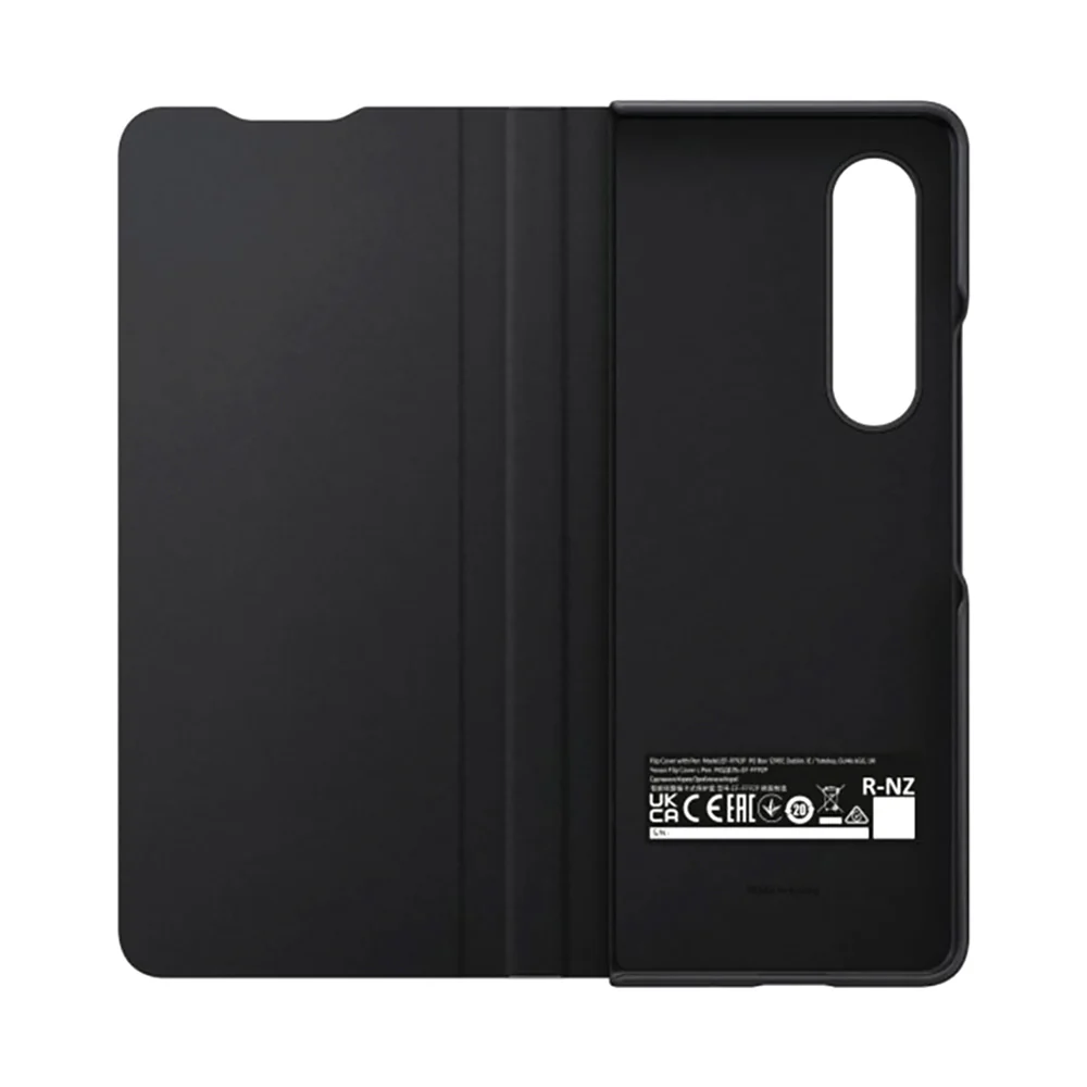 Samsung Flip Cover With S-Pen Holder for Galaxy Z Fold3 Black - Image 3