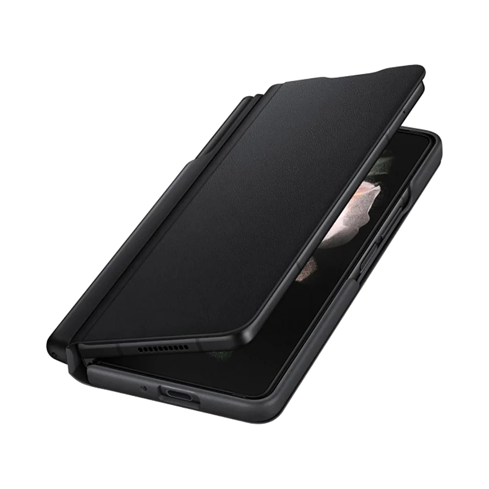 Samsung Flip Cover With S-Pen Holder for Galaxy Z Fold3 Black - Image 4