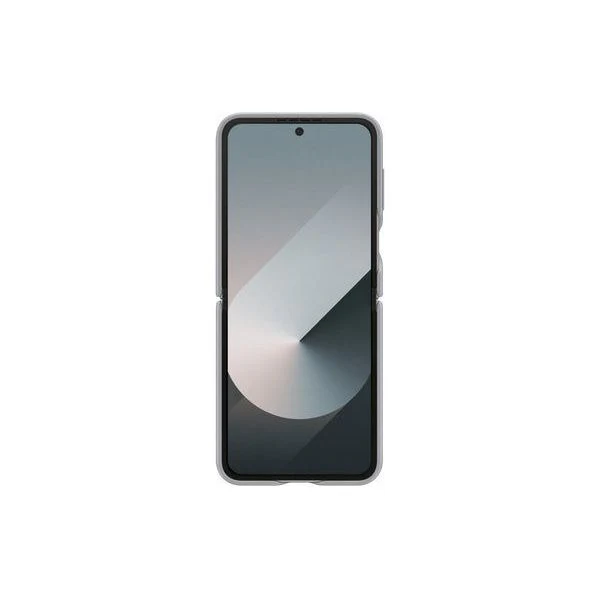 Samsung Flip6 Flap Vegan Leather Case Gray - Image 2