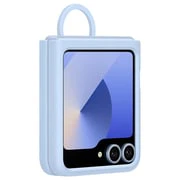Samsung Flip6 Silicone Case with Ring Blue - Image 3
