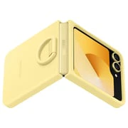 Samsung Flip6 Silicone Case with Ring Yellow - Image 5