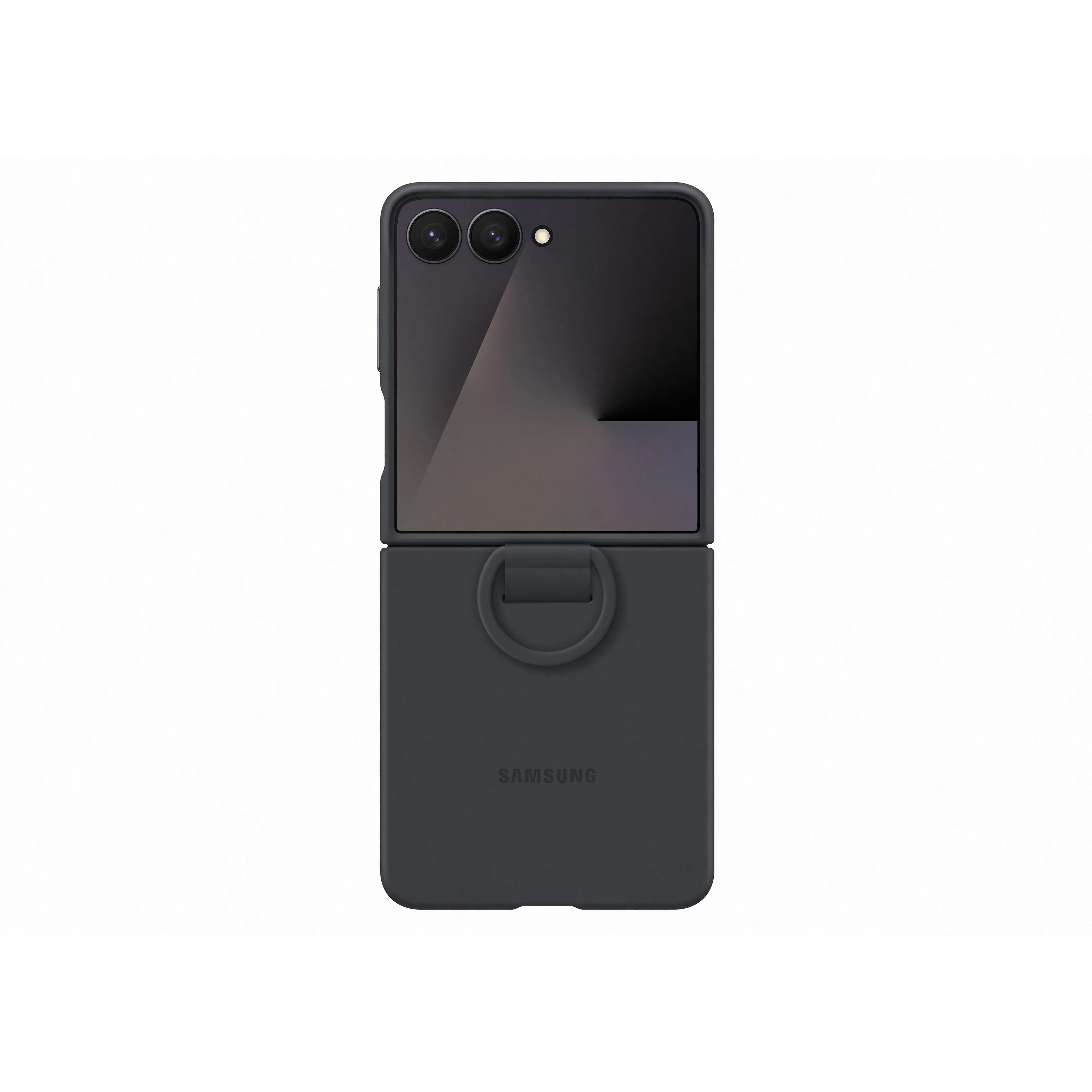 Samsung Galaxy Z Flip7 Silicone Ring Case, Black - Image 4