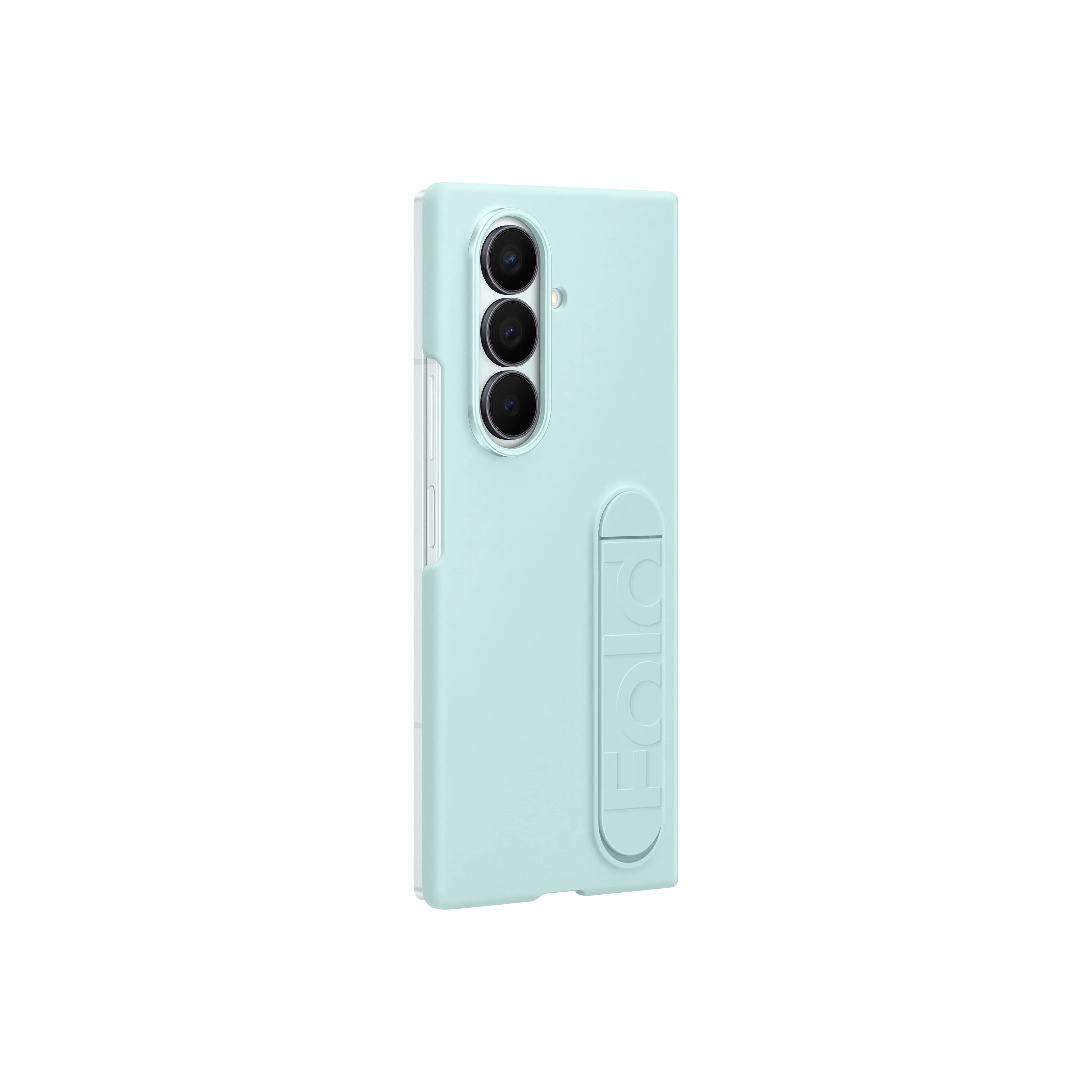 Samsung Galaxy Z Fold7 Silicone Grip Case with Stand, Mint - Image 3