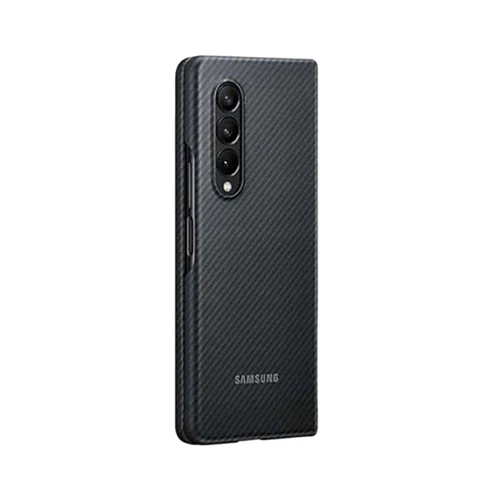Samsung Leather Aramid Cover for Galaxy Z Fold3 Black - Image 6