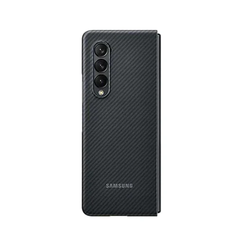 Samsung Leather Aramid Cover for Galaxy Z Fold3 Black - Image 7