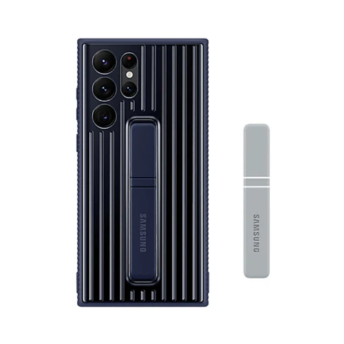 Samsung Protective Standing Cover for Galaxy S22 Ultra Navy - Image 3