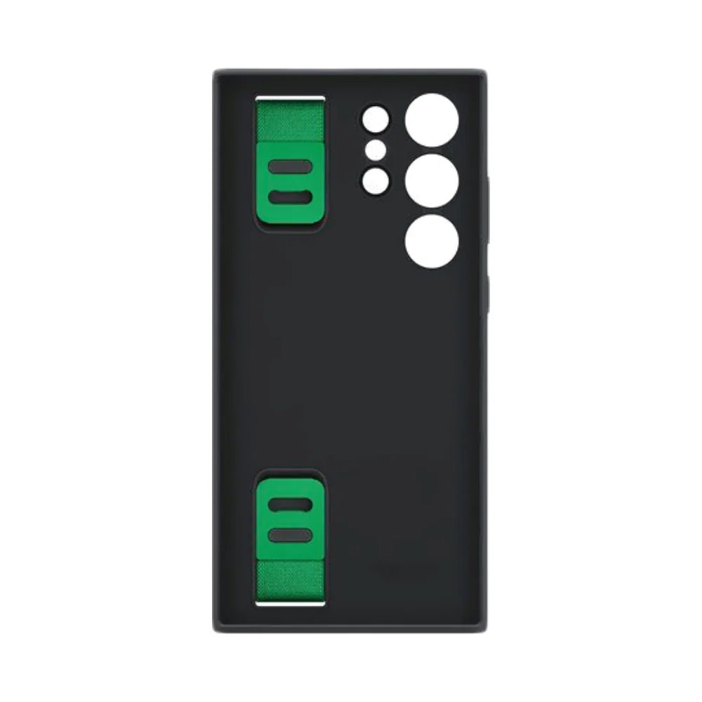 Samsung Silicone Protective Grip Case Cover For Galaxy S23 Ultra Black - Image 2