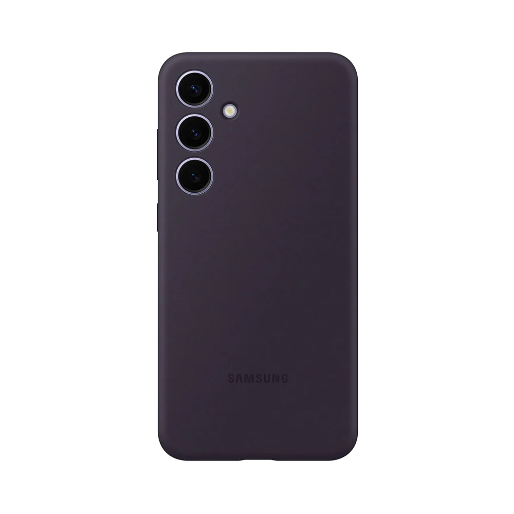Silicone Case Cover for Samsung Galaxy S24 Plus Dark Violet