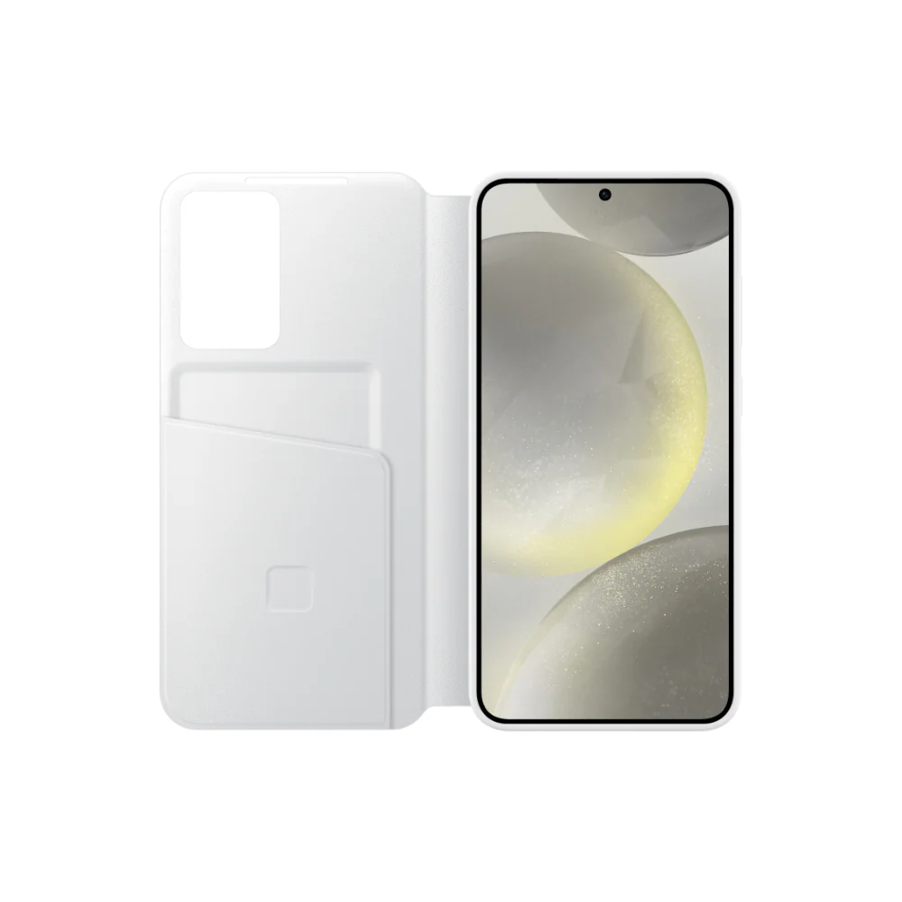 Smart View Wallet Case for Samsung Galaxy S24 Plus White - Image 3