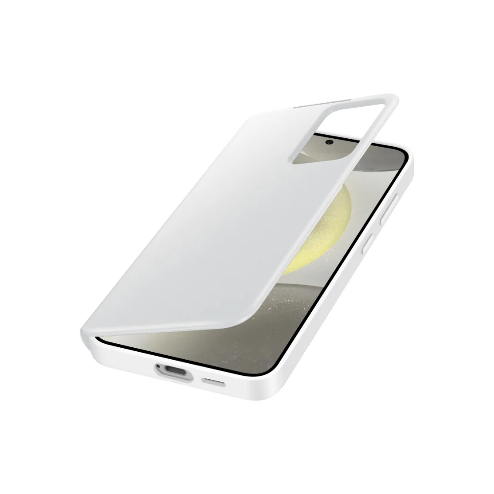 Smart View Wallet Case for Samsung Galaxy S24 Plus White - Image 4