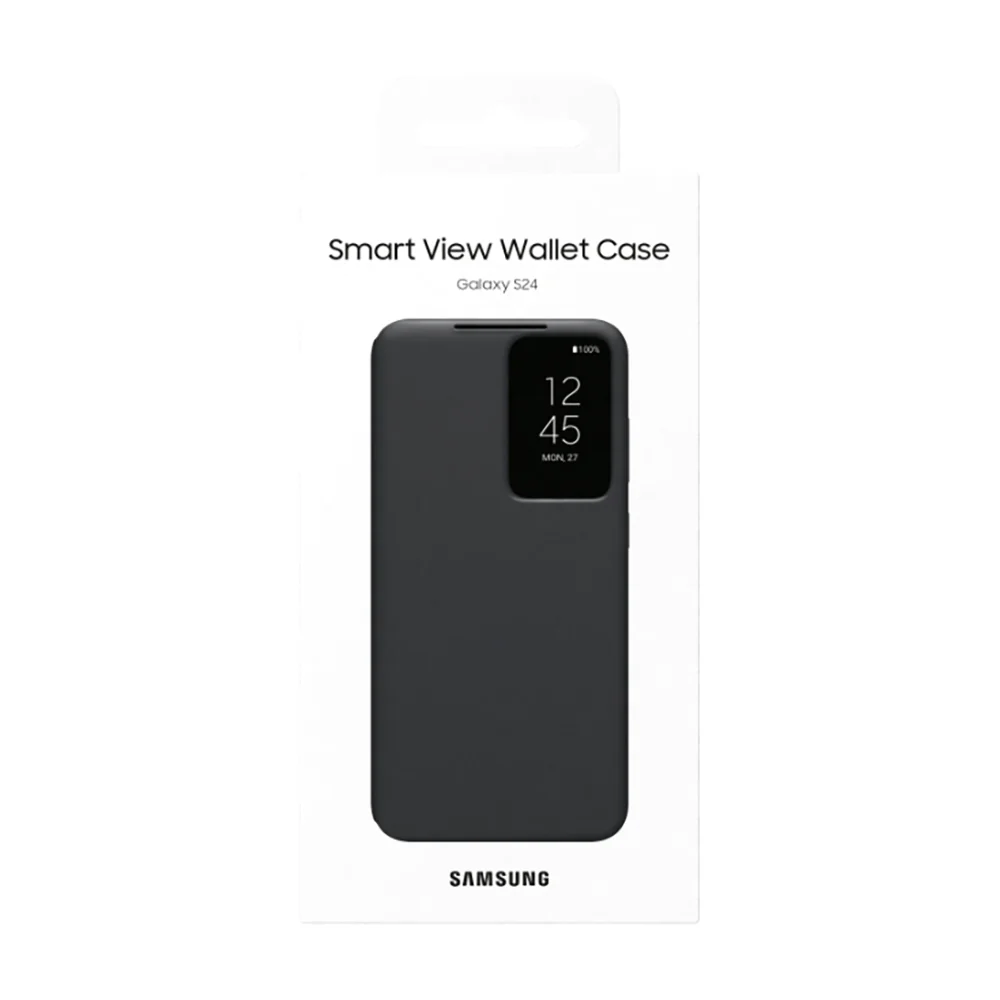 Smart View Wallet Case for Samsung Galaxy S24 Black - Image 6