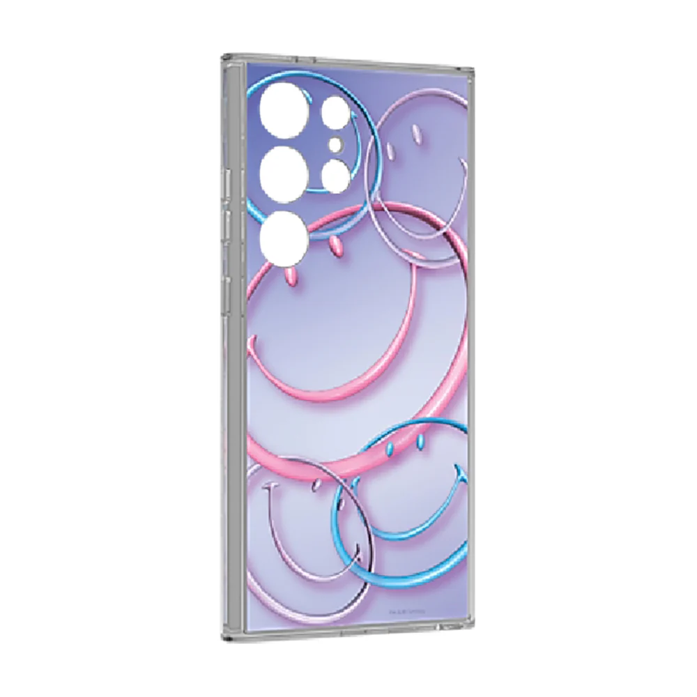 Samsung Smiley Flipsuit Card for Galaxy S24 Ultra Purple - Image 4