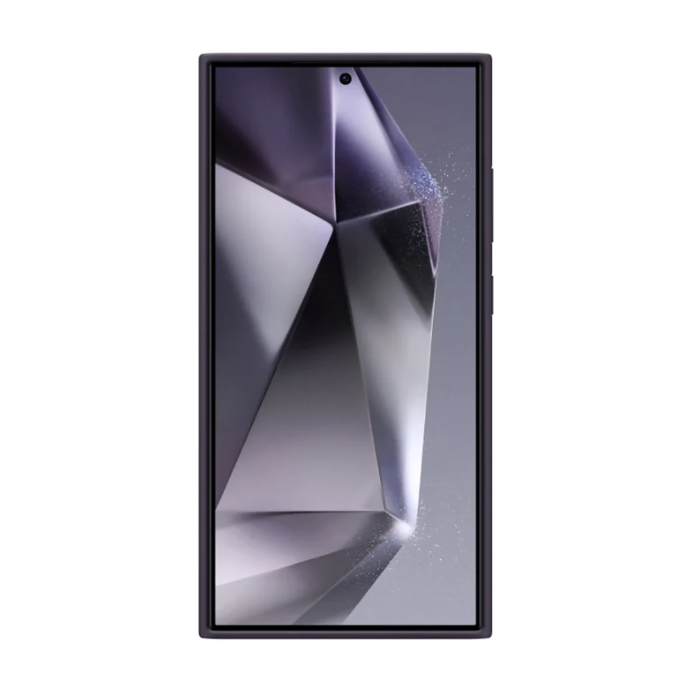 Silicone Case Cover for Samsung Galaxy S24 Ultra Dark Violet - Image 2