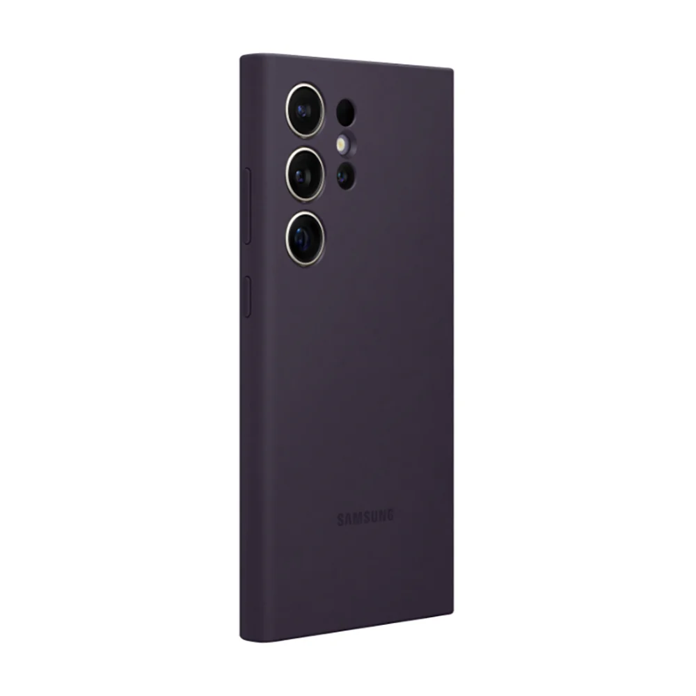 Silicone Case Cover for Samsung Galaxy S24 Ultra Dark Violet - Image 3